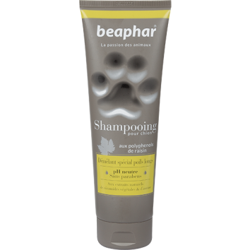Beaphar - шампунь 2 в 1 от колтунов для собак 250 мл (Shampooing Demelant special poils longs)