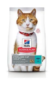 Hills Sterilised Cat Young Adult Tuna - Сухой корм для кастрированных котов и кошек до 6 лет, с тунцом
