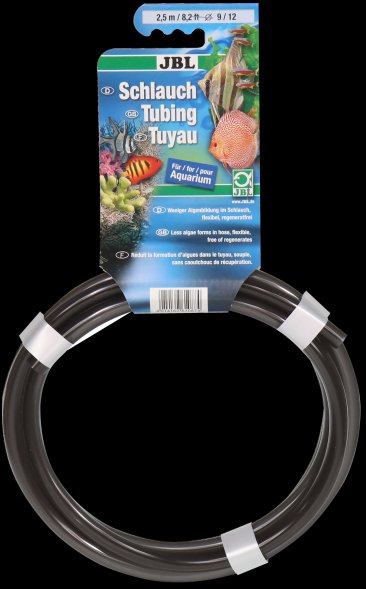 JBL - Гибкий шланг для воды, прозрачный серый, 2,5 м, на подвесе (Aquarium tubing GREY 16/22)