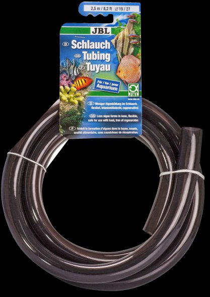 JBL - Гибкий шланг для воды, прозрачный серый, 2,5 м, на подвесе (Aquarium tubing GREY 16/22)