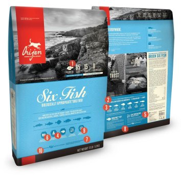 Orijen 6 Fresh Fish - Сухой корм для собак всех возрастов с рыбой
