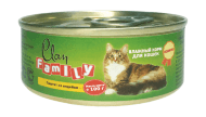 Clan Family - Консервы для кошек паштет из индейки №21 100г