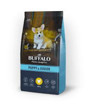 Mr.Buffalo Puppy and Junior - Сухой корм для щенков, с Курицей 