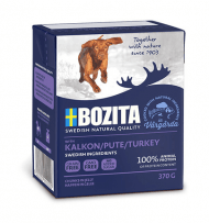 Bozita - Консервы для собак, Кусочки в желе, с Индейкой, 370 гр
