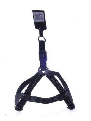 Papillon - Светоотражающая шлейка, нейлон 15мм-40-50см, черный (Reflective nylon harness, 15 mm x 40 - 50 cm, colour black) 170437