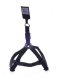 Papillon - Светоотражающая шлейка, нейлон 15мм-40-50см, черный (Reflective nylon harness, 15 mm x 40 - 50 cm, colour black) 170437