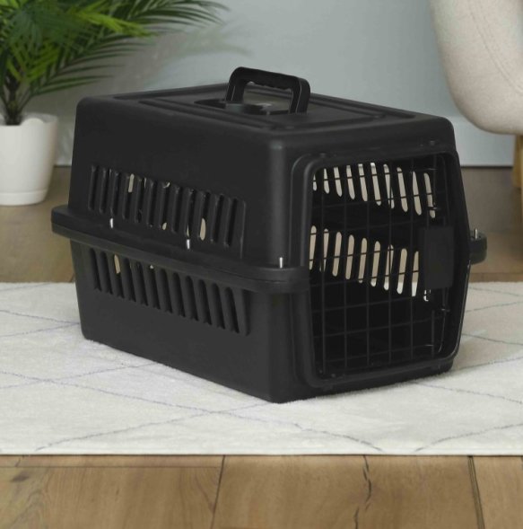 PetSHOP - Переноска для животных, пластик, 47x30x29 см, черная