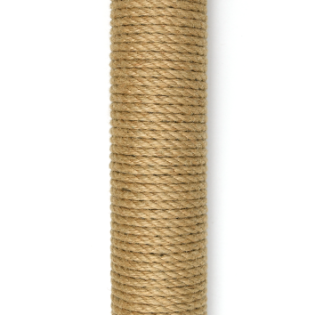 PetSHOP - Когтеточка-столбик, в клетку с шариком 29x29x32 см джут, ткань рогожка