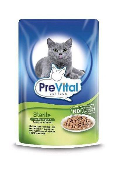 PreVital Classic - Паучи для стерилизованных кошек с птицей 100гр*24шт