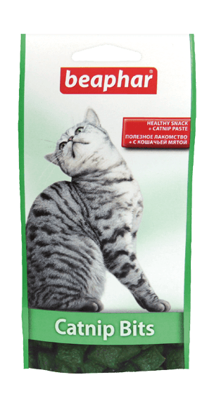 9976.580 Beaphar Catnip-Bits - podyshechki dlya koshek s koshachei myatoi kypit v zoomagazine «PetXP» Beaphar Catnip-Bits - подушечки для кошек с кошачьей мятой