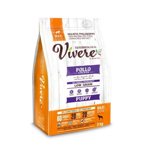 Vivere - Сухой корм для щенков крупных пород курица