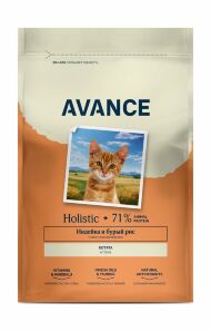 Avance Kitten - Полнорационный сухой корм для котят, с индейкой и бурым рисом