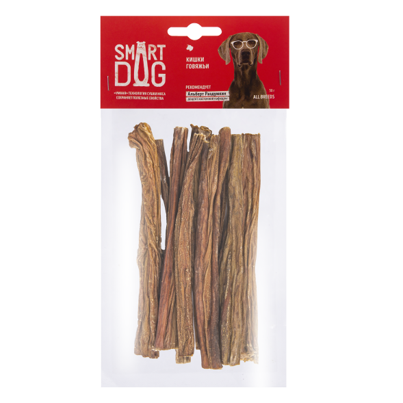 Smart Dog - Лакомство для собак, говяжий кишечник 50гр