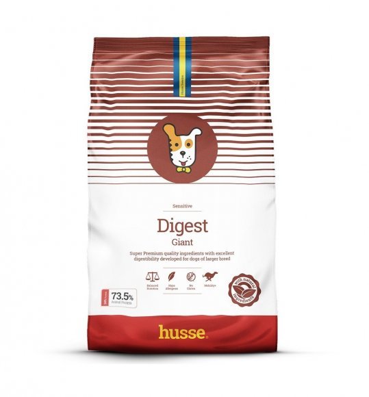 Husse Digest Giant - Гипоаллргенный сухой корм для собак гигантских пород 12,5 кг