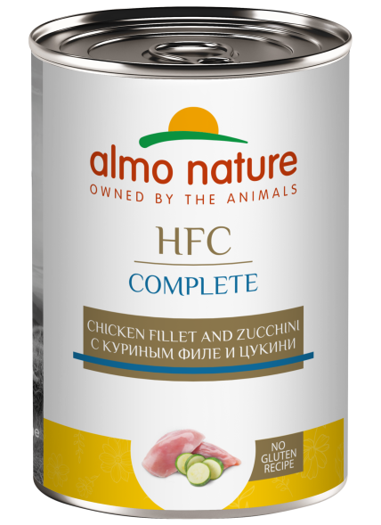 Almo Nature HFC - Корм консервированный полнорационный для собак с куриным филе и цукини